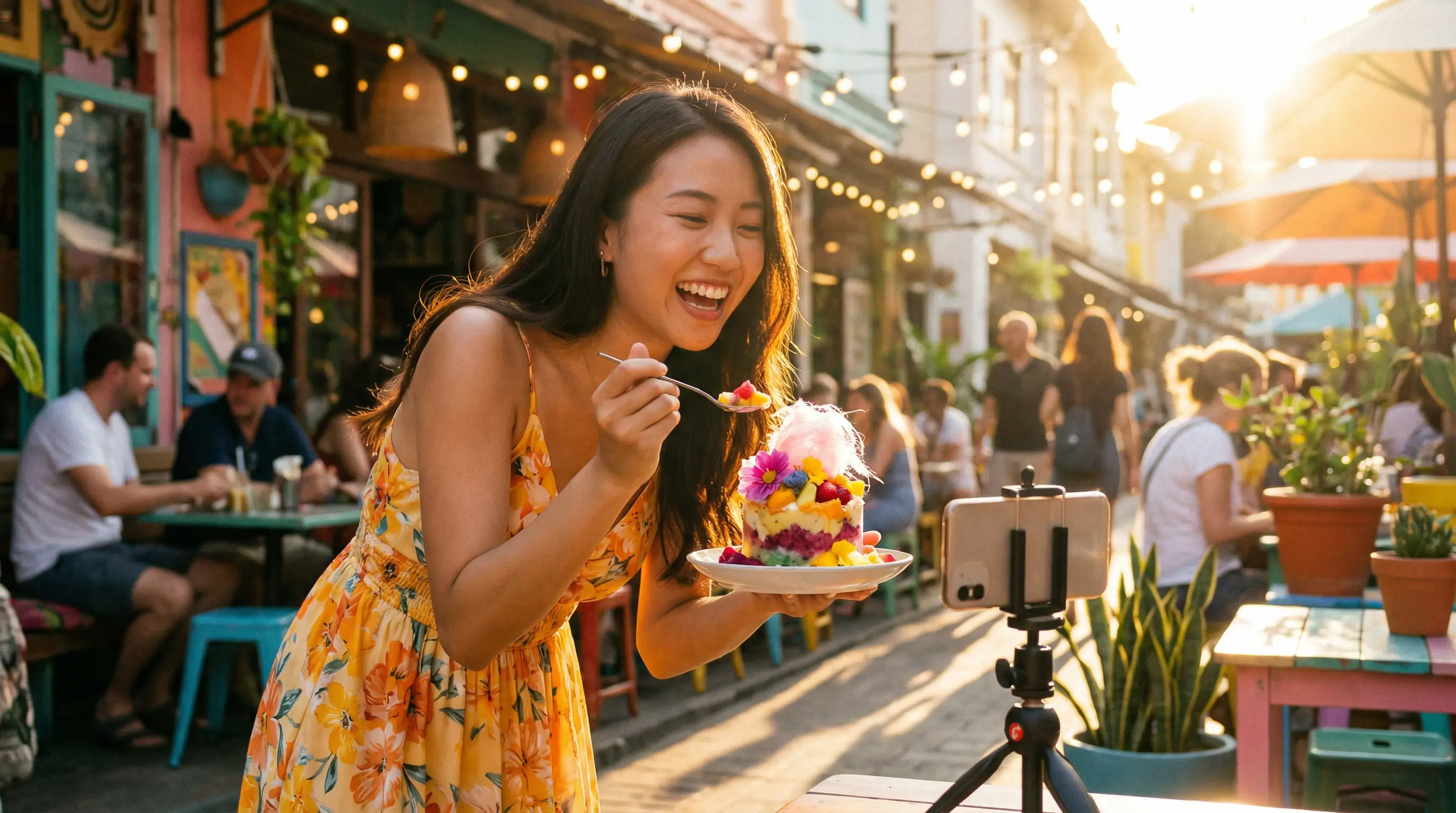 花都影视美食探店视频